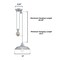 Westinghouse Pendant 60W Pulley Iron Hill 12In Galvanized Steel Shade 6117000 - alternate 3
